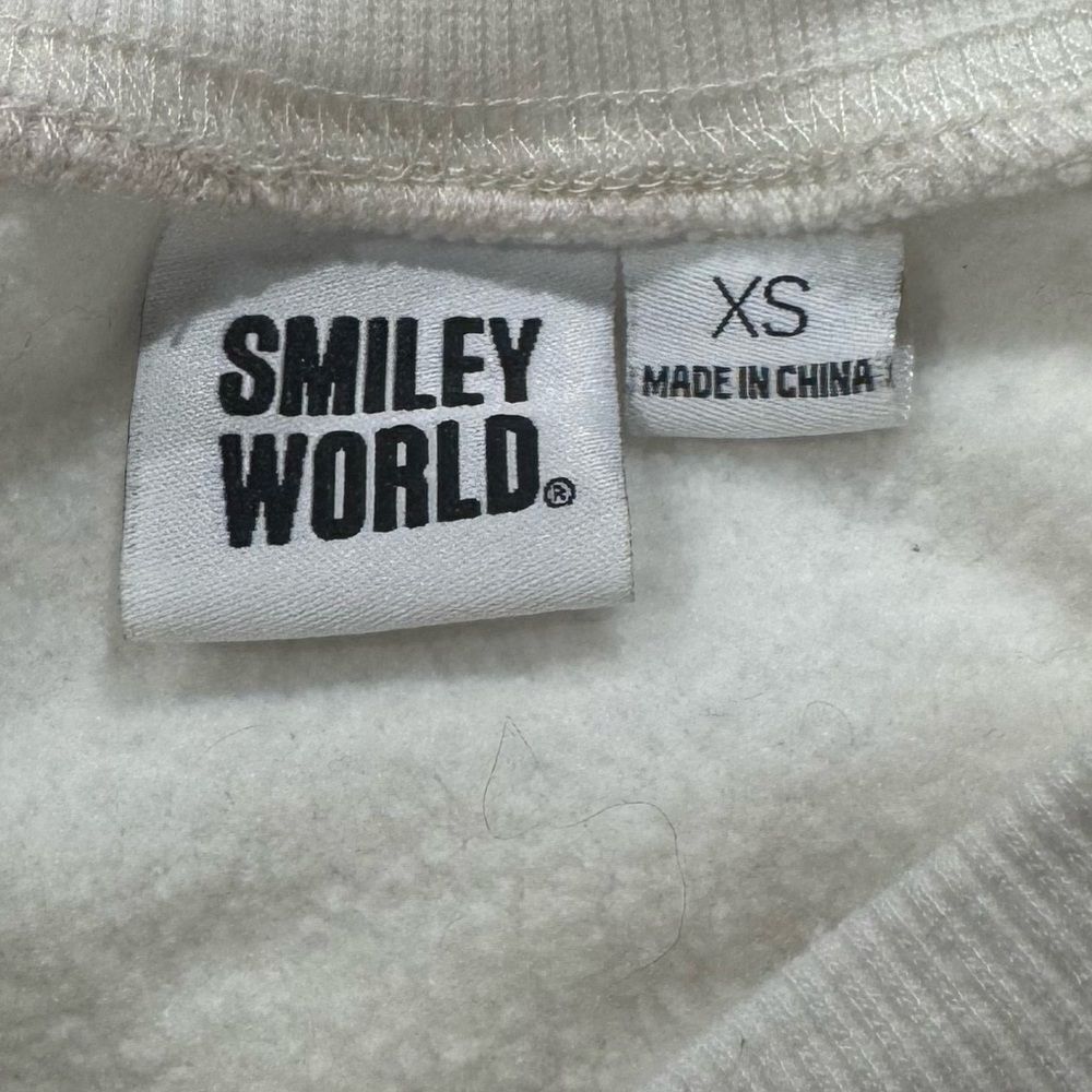 Smiley World Happy Daze Pullover Flower Sweatshirt Women’s XS - Picture 3 of 3